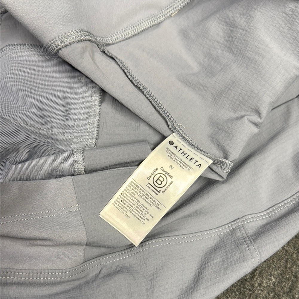 Athleta Soft Gray Active Shorts - Picture 4 of 4